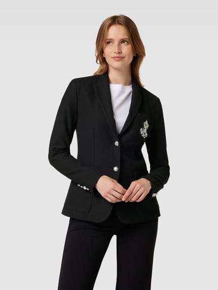 Lauren Ralph Lauren Blazer mit Label-Detail Modell 'ANFISA' Black 4