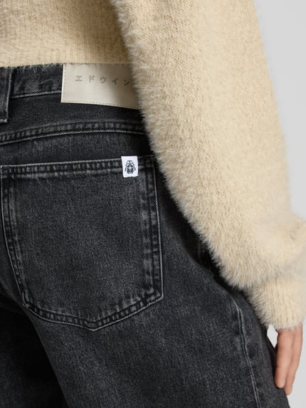 Edwin Wide leg jeans in 5-pocketmodel, model 'MATRIX' Zwart - 3