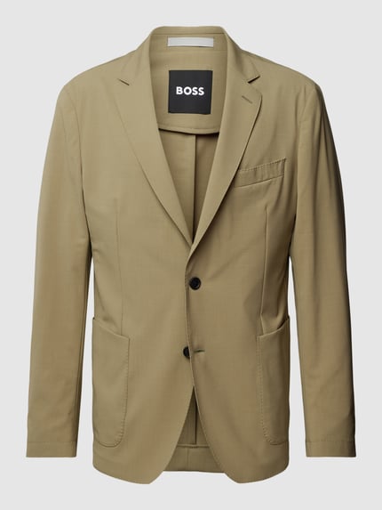 BOSS 2-Knopf-Sakko mit Reverskragen Modell 'Hanry' Schilf 2