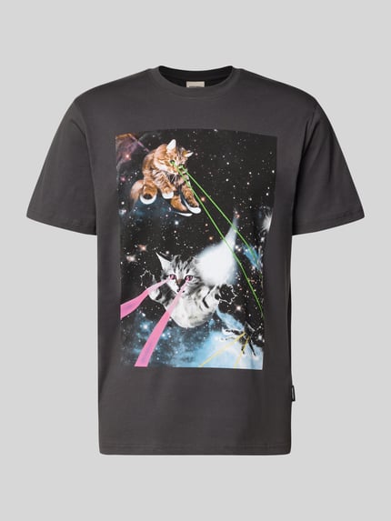 Dedicated T-Shirt mit Motiv-Print Anthrazit 2