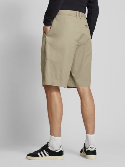 Calvin Klein Jeans Szorty o kroju relaxed fit z zakładkami w pasie Szarobrązowy 5