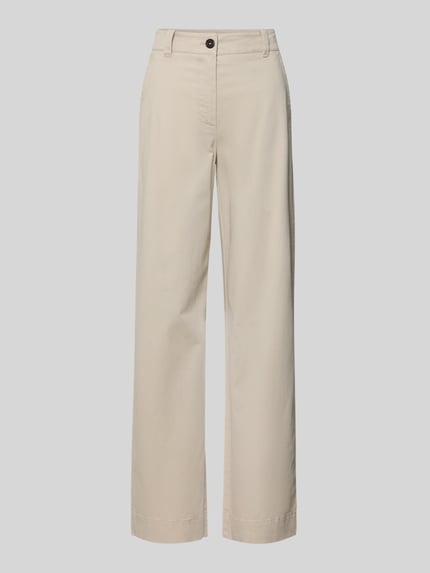 Produktfoto, Regular Fit Hose aus Baumwoll-Mix mit Lyocell-Anteil van Marc O'Polo, look: effen, regular fit, twill materiaalverwerking, mid waist, riemlussen, knoop- en ritssluiting, zijsteekzakken, aangeduide achterzakken, mix van katoen en lyocell