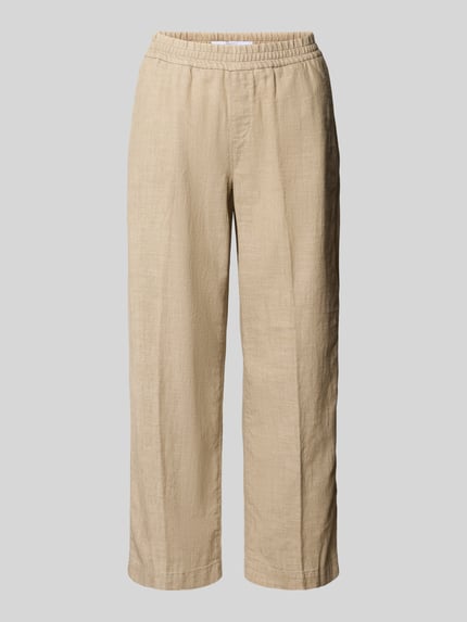 Produktfoto, Culotte mit französischen Eingrifftaschen Modell 'Linn' von Angels, beige, Reine Baumwolle, Loose-Fit, elastischer Bund, sichtbare Textur