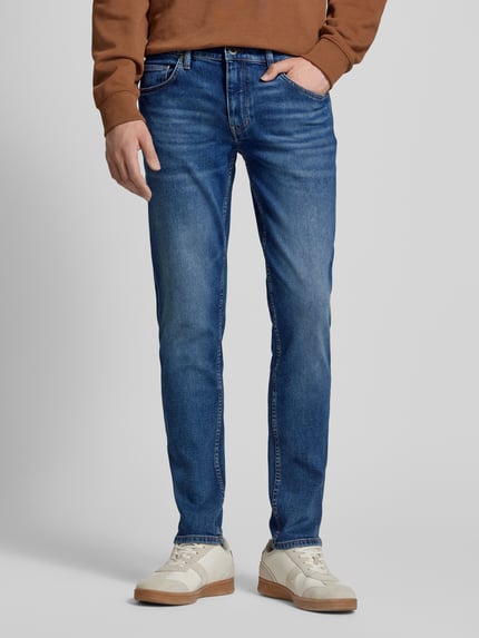 Marc O'Polo Jeansy o kroju shaped fit z 5 kieszeniami model ‘Sjöbo’ Jeansowy niebieski 4