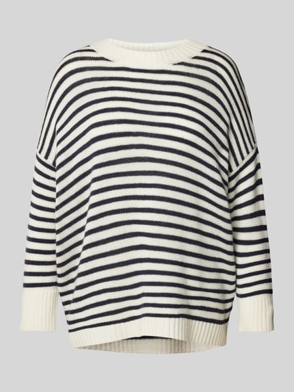 0039 Italy Oversized gebreide pullover met ronde hals, model 'AMADEA' Offwhite - 2