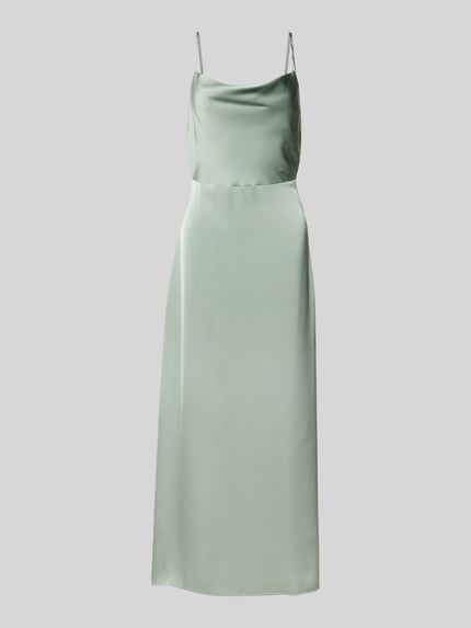 VILA Maxikleid mit Wasserfall-Ausschnitt Modell 'RAVENNA' Schilf 2