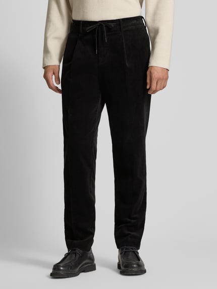 Selected Regular Fit Cordhose aus Baumwoll-Mix Modell 'LEROY' Black 4