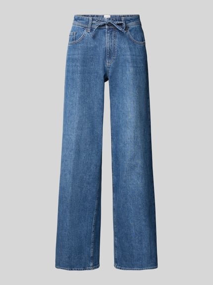 Brax Wide Fit Jeans mit Bindegürtel Modell 'MORGAN' Blau 2