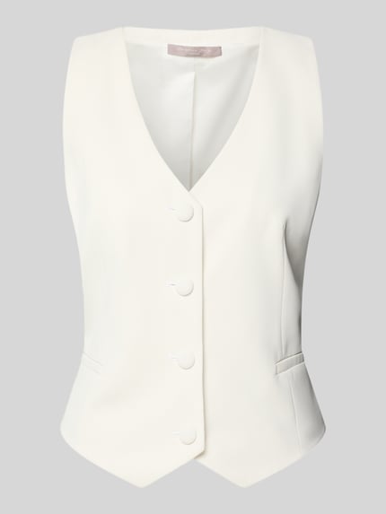 Kamizelka o kroju regular fit z dekoltem w serek Shop The Look MANNEQUINE
