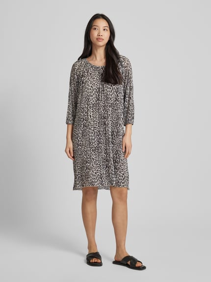Christian Berg Woman Mini-jurk met dierenprint Zand - 1