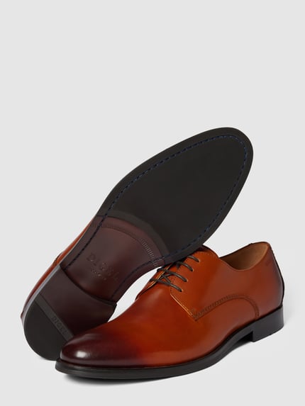 DIGEL Buty derby ze skóry model ‘SEBASTIAN’ Koniakowy 5