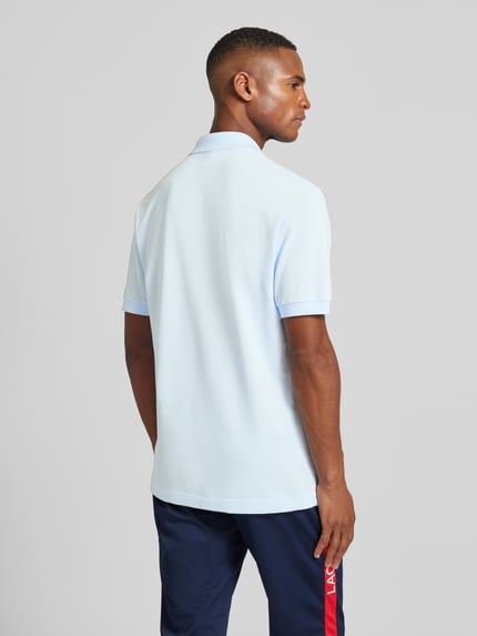Lacoste Classic fit poloshirt met labelbadge Lichtblauw - 5