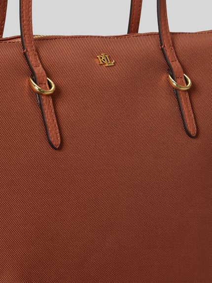 Lauren Ralph Lauren Torebka do ręki z detal z logo Terakotowy 5