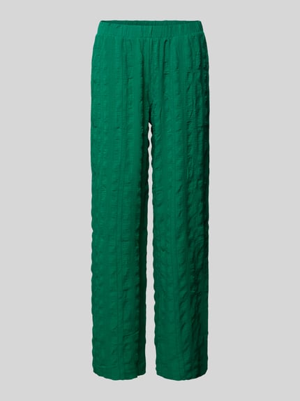 VERO MODA Loose Fit Stoffhose mit Strukturmuster Modell 'NOELLA' Gruen 2