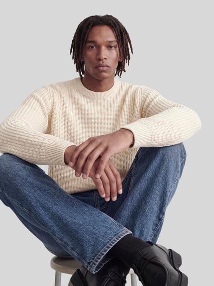 JACK & JONES Pullover mit Label-Detail Offwhite 3