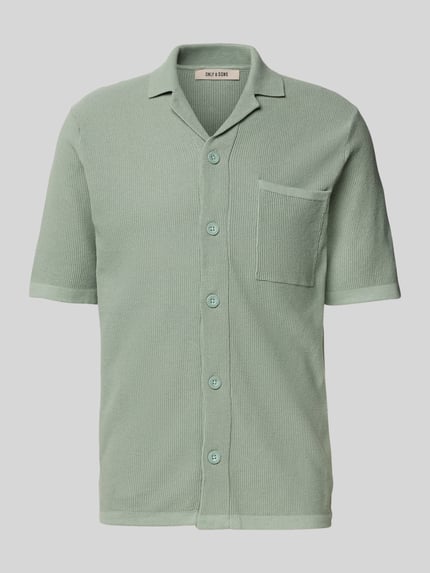 ONLY & SONS Regular Fit Freizeithemd mit Reverskragen Modell 'TONY' Oliv 2