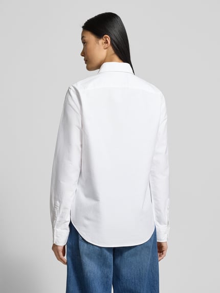 Polo Ralph Lauren Hemdbluse mit Logo-Stitching Modell 'Kendal' Weiss 5