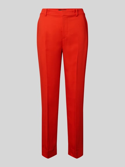 Lauren Ralph Lauren Broek van een mix van viscose en elastaan met persplooien Rood - 2