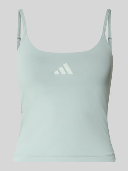 adidas Sportswear Slim Fit Sport Top mit Label Print Mint 2