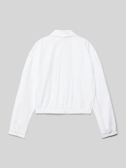 ONLY Comfort fit blouseshirt van katoenmix, model 'OREGON' Wit - 3