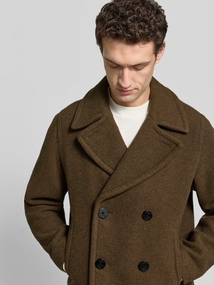 JACK & JONES Premium Jacke aus Woll-Mix mit Reverskragen Khaki 3