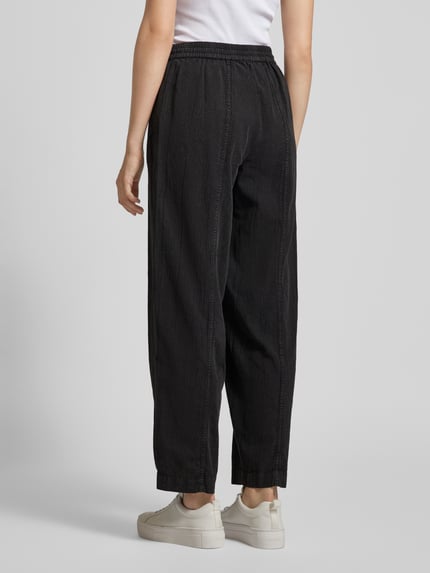 VERO MODA Comfort Fit Weite Hose im Denim-Look Modell 'ANDIE' Black 5