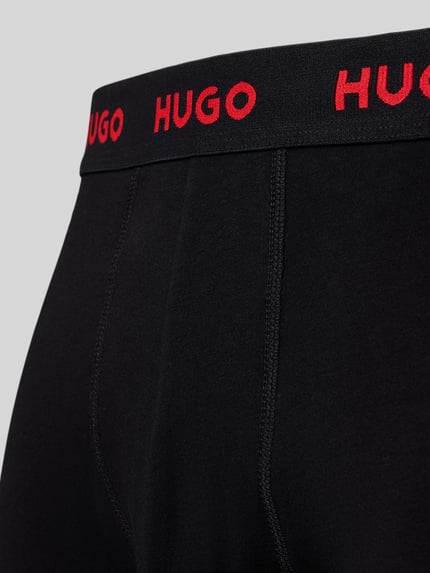 HUGO Wäsche Long John mit Logo-Bund Black 2