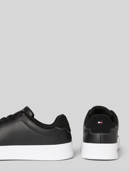 Tommy Hilfiger Sneakersy niskie z mieszanki skóry Czarny 2
