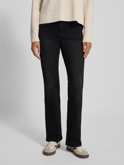 Christian Berg Woman Bootcut Fit Jeans mit Gürtelschlaufen Black 4