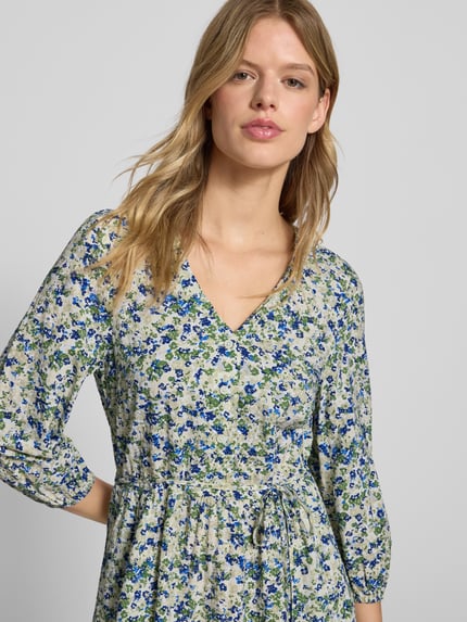 Marc O'Polo DENIM Freizeitkleid aus Viskose-Baumwoll-Mix Royal 3