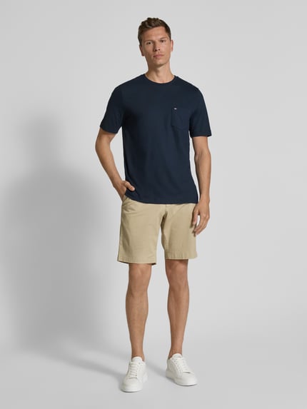 Tommy Hilfiger T-shirt o kroju regular fit z czystej bawełny Granatowy 1