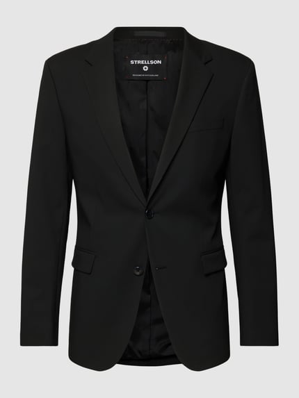 Regular fit 2-knoops colbert met wol Shop The Look MANNEQUINE