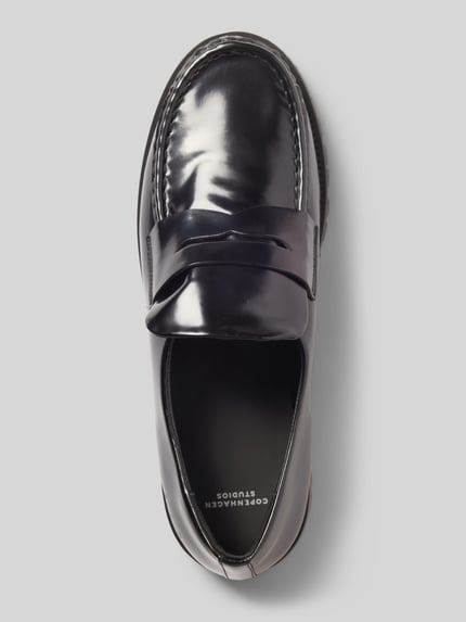 Copenhagen Loafer aus Rindsnappa mit Profilsohle Black 3