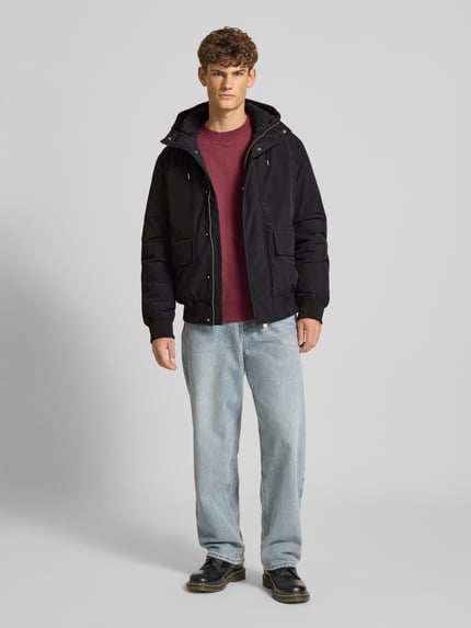 Tommy Jeans Regular Fit Bomberjacke mit Kapuze Black 1