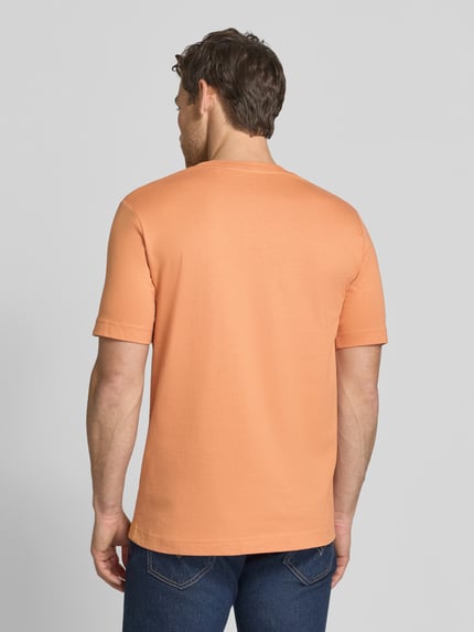 Marc O'Polo męski t-shirt o kroju regular fit z czystej bawełny Jasnoczerwony 5