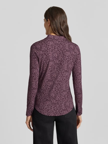 Marc O'Polo Regular Fit Langarmbluse aus Viskose-Mix Mauve 5