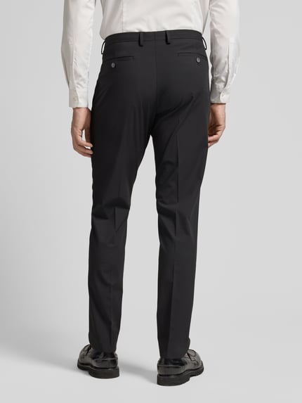 MCNEAL Slim Fit Anzughose mit Bügelfalten Black 5