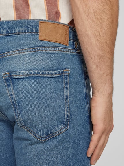 MANGO Slim Fit Jeansshorts im 5-Pocket-Design Modell 'JAROD' Blau 3