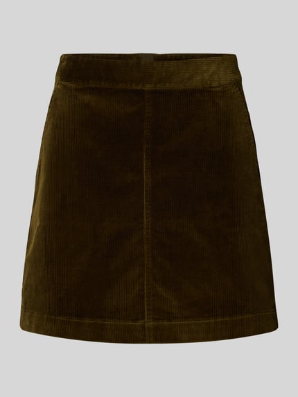 Marc O'Polo DENIM Regular Fit Mini-Rock aus Baumwoll-Mix Oliv 2