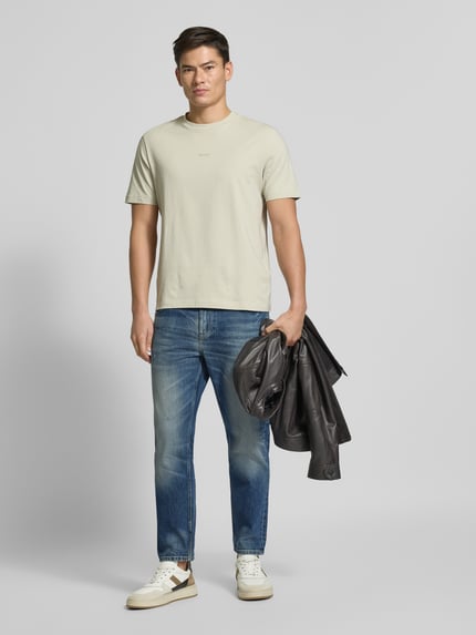 BOSS Orange Regular fit jeans van katoenmix Jeansblauw - 1