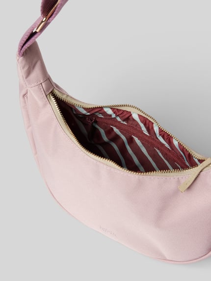Lefrik Handtas met labeldetail, model 'LUA' Mauve - 5