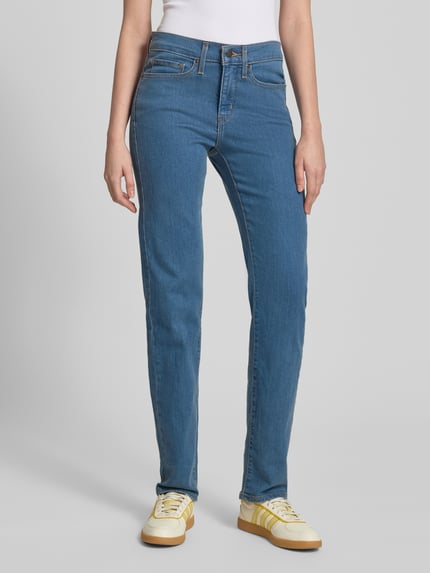 Levi's® 300 Straight Fit Jeans aus Baumwoll-Mix Modell '314' Blau 4