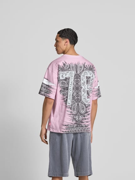 Diesel T-Shirt mit geripptem Rundhalsausschnitt Weiss 5
