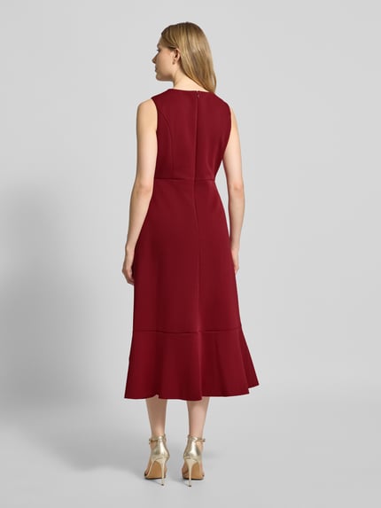 Adrianna Papell Cocktailkleid in Wickel-Optik Bordeaux 5