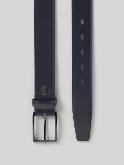 LLOYD Men's Belts Gürtel aus beschichtetem Leder Marine 3