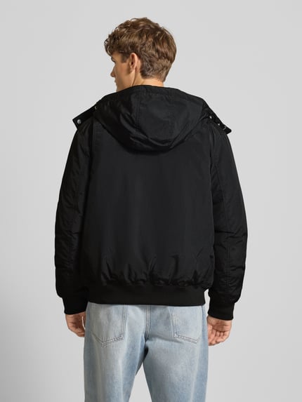 Tommy Jeans Regular Fit Bomberjacke mit Kapuze Black 5