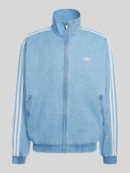 adidas Originals Kurtka treningowa o kroju loose fit z mieszanki bawełny model 'FIREBIRD' Jeansowy niebieski 2
