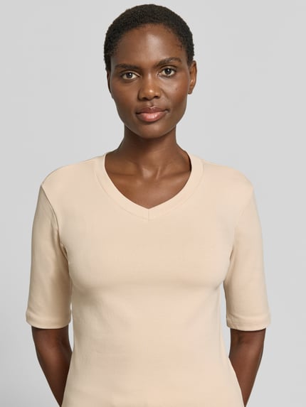 Christian Berg Woman t-shirt z okrągłym dekoltem Beżowy 3
