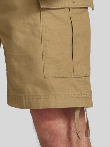JACK & JONES Szorty cargo o kroju regular fit ze szlufkami na pasek model ‘COLE BARKLEY’ Beżowy 3
