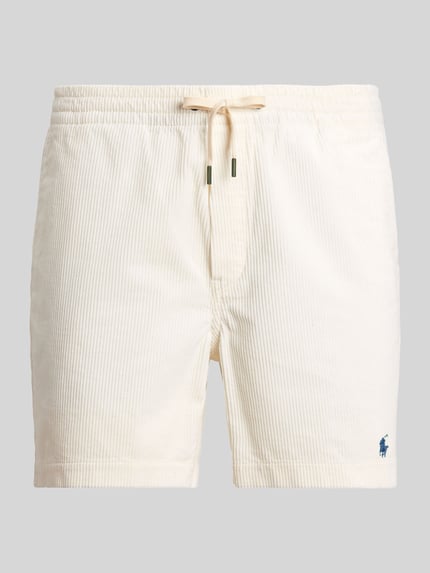 Polo Ralph Lauren Regular fit short van ribfluweel Offwhite - 2